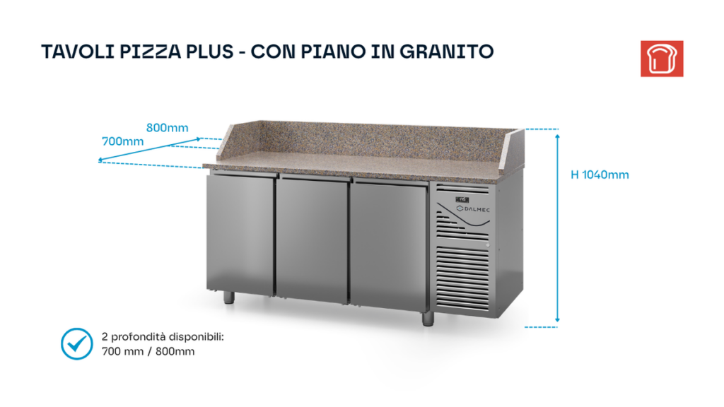 TAVOLI PIZZA PLUS – CON PIANO IN GRANITO